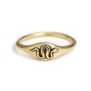Snake Signet Ring: Bronze / Size 8 - 57.0mm - Freshie & Zero Studio Shop