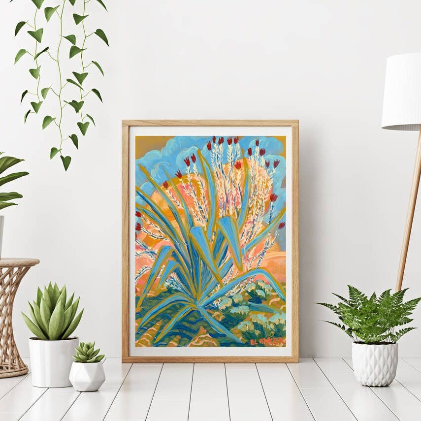 Agave Ocotillo Plant Print: 8×10 - Freshie & Zero Studio Shop