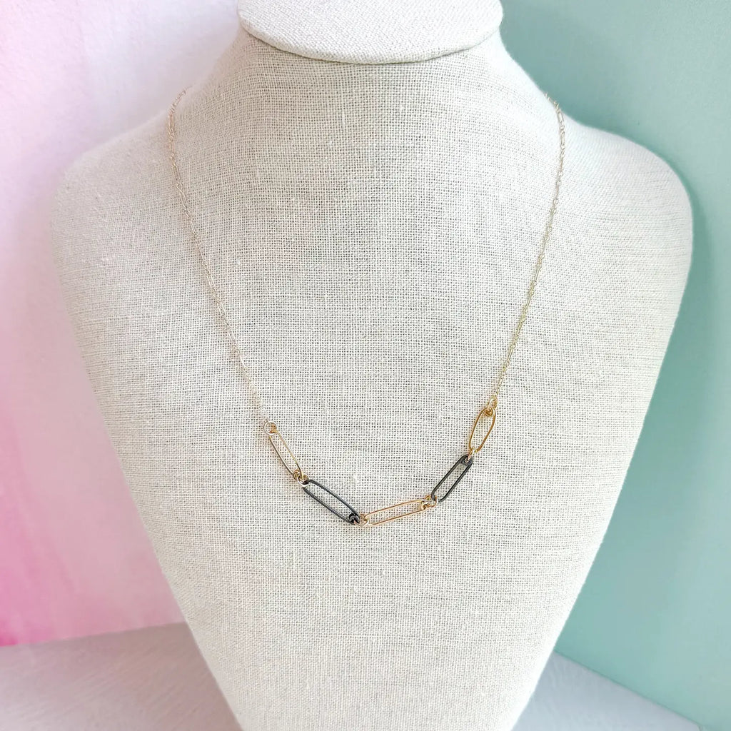 Gold + Ink Mini Reef Links Necklace - Freshie & Zero Studio Shop
