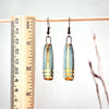 Turquoise Long Line Designed Earrings - Freshie & Zero Studio Shop