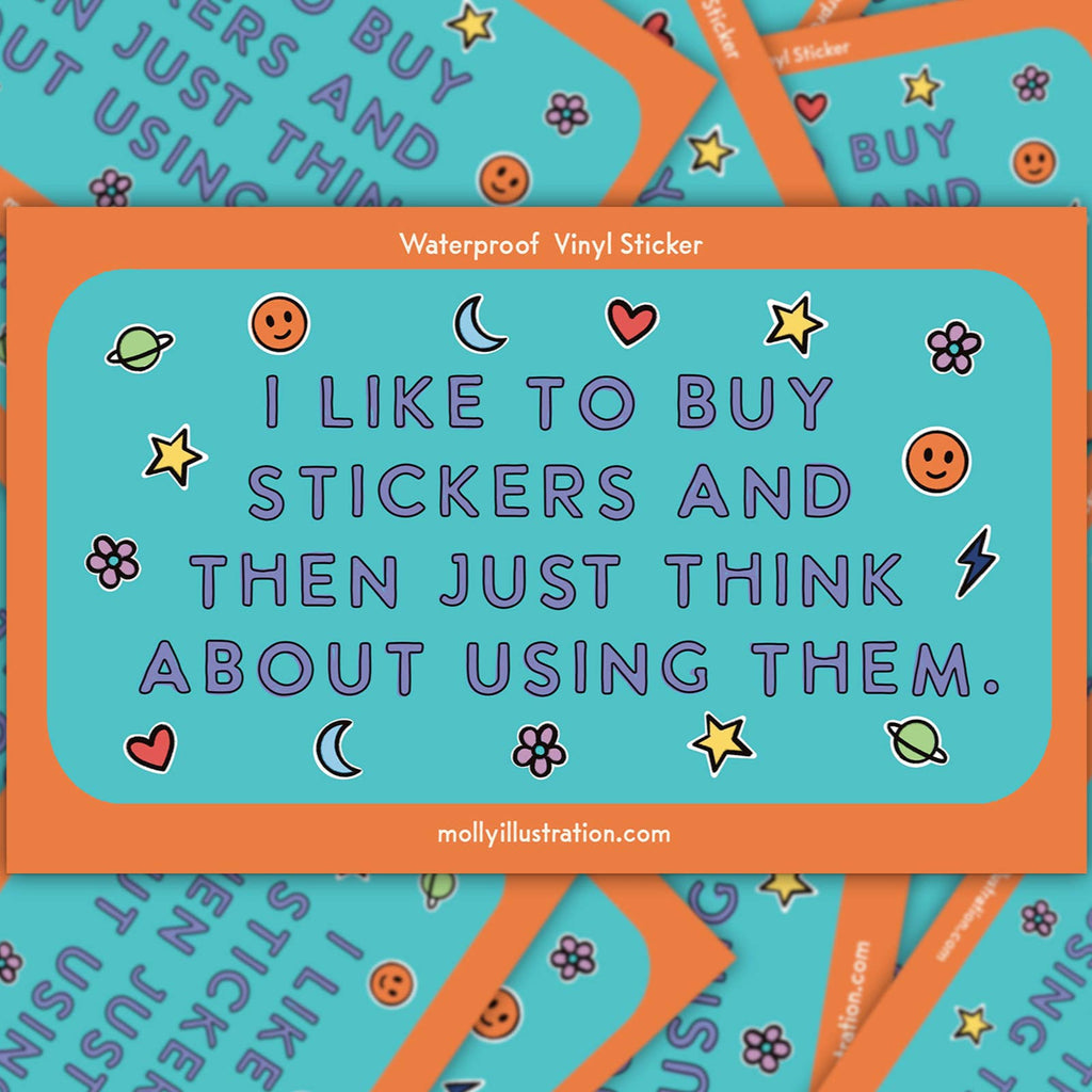 I Like to Buy Stickers Waterproof Vinyl Sticker - Freshie & Zero Studio Shop