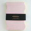 Wavy Shaped Notepad | Pink + Yellow Edge - Freshie & Zero Studio Shop
