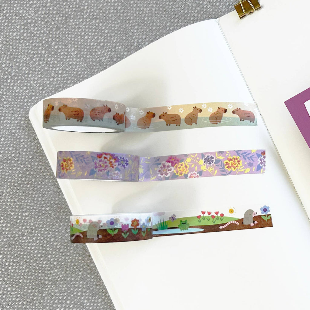 Capybaras Washi Tape - Freshie & Zero Studio Shop