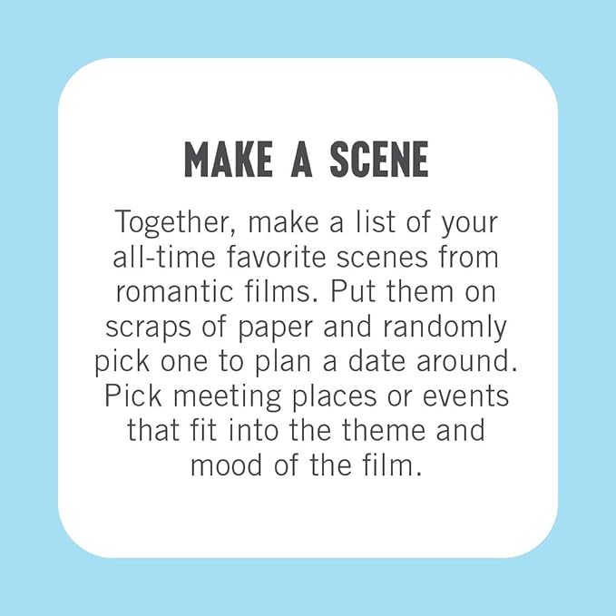 On The Go Amusements: 50 Sweet Things To Do On A Date - Freshie & Zero Studio Shop