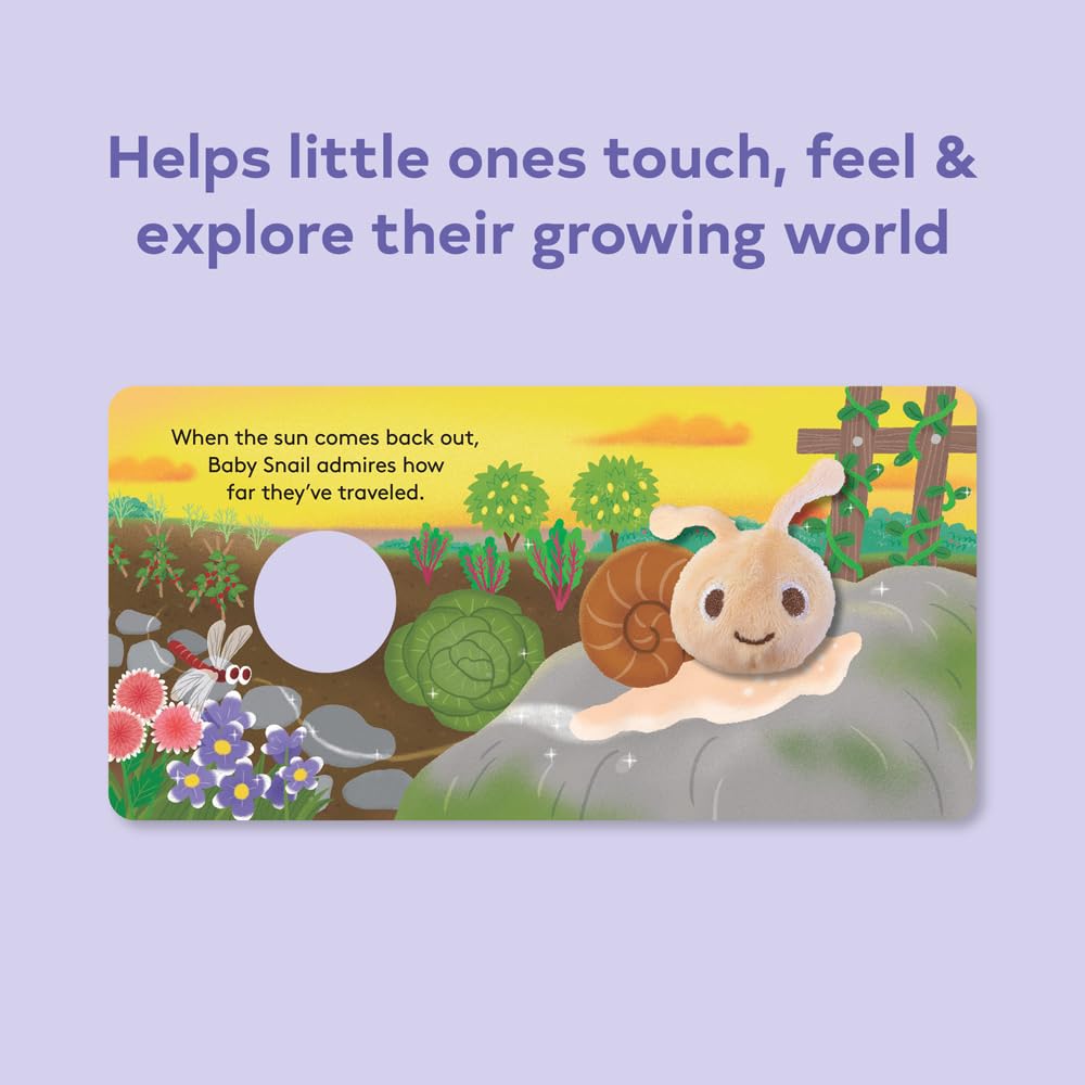 Baby Snail Finger Puppet Board Book - Freshie & Zero Studio Shop