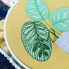 Peacock Plant Embroidery kit - Freshie & Zero Studio Shop