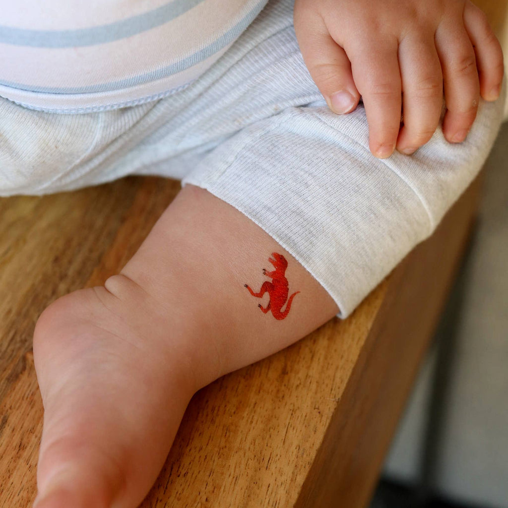Dinosaurs Temporary Tattoos: Yellow - Freshie & Zero Studio Shop