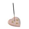 Heart Incense Holder Jaipuri Pink Carved Marble - Freshie & Zero Studio Shop