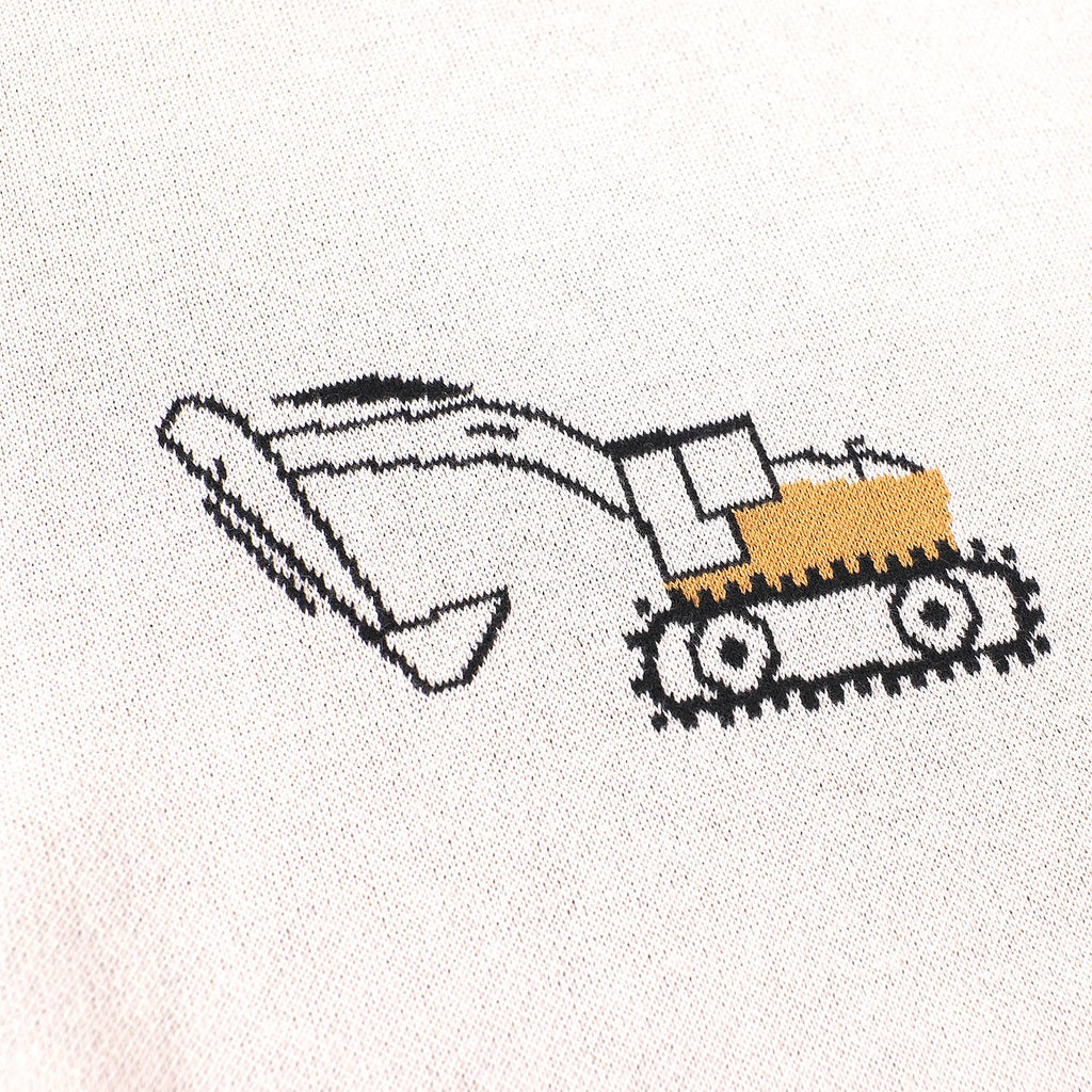 Organic Cotton Baby Blanket - Trucks - Freshie & Zero Studio Shop