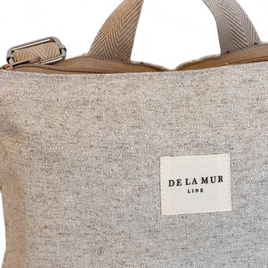 The Modern Backpack: Beige/Floral Blum - Freshie & Zero Studio Shop