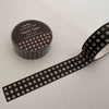Black and White Checked Stars Washi Tape  - Freshie & Zero Studio Shop