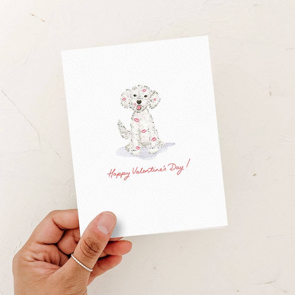 Puppy Kisses Card | Valentine's Day Card - Freshie & Zero Studio Shop