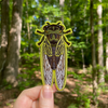 Linne’s Cicada Iron-On Embroidered Patch - Freshie & Zero Studio Shop
