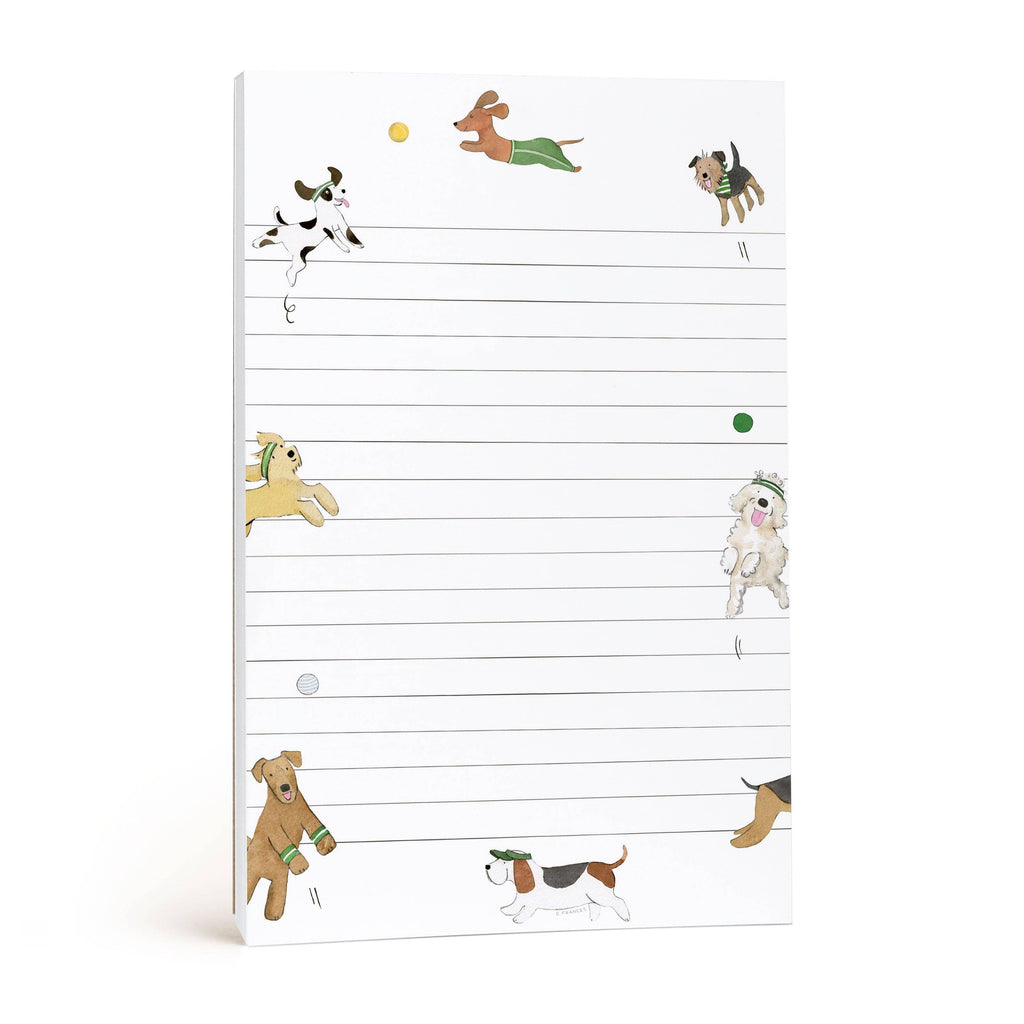 Off the Leash Dogs Notepad by E. Frances Paper - Freshie & Zero Studio Shop