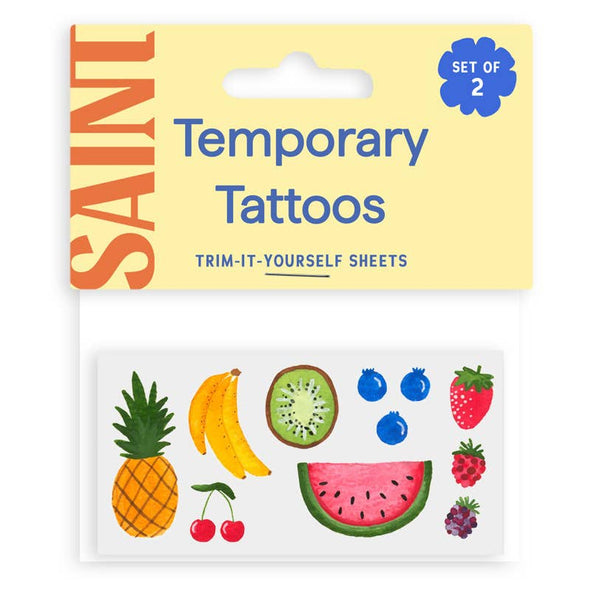 Fruit Fiesta Temporary Tattoos by Saint Tattoos - Freshie & Zero Studio Shop