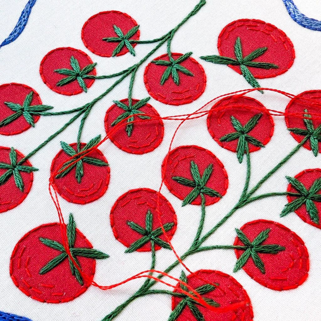 Tomatoes Embroidery Kit by Cozyblue - Freshie & Zero Studio Shop