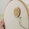 Magnetic Wooden Needle Minder: Snail + Mushrooms - Freshie & Zero Studio Shop