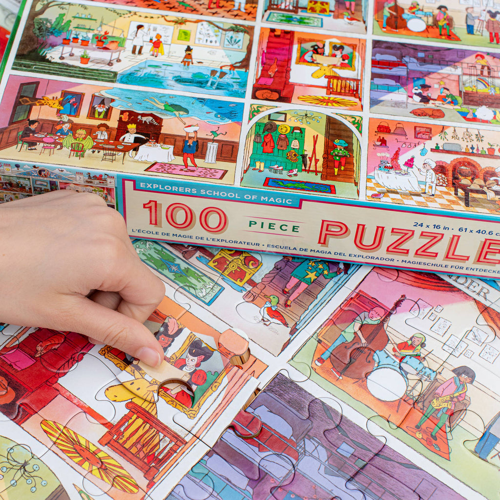 Explorers School of Magic 100 Piece Puzzle - Freshie & Zero Studio Shop