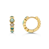 You're a Gem Huggie Hoop Earrings - Gold - Freshie & Zero Studio Shop