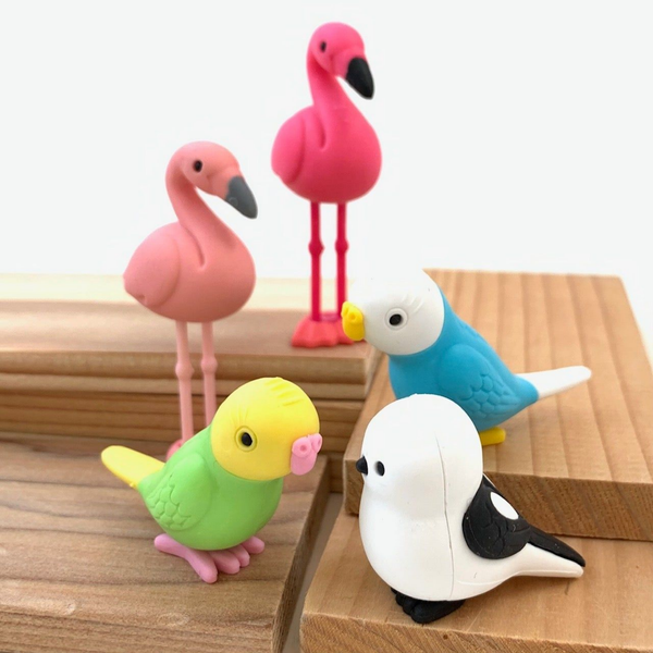 Iwako Bird Puzzle Erasers Set of 7 - Freshie & Zero Studio Shop
