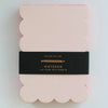 Scalloped Shaped Notepad | Peach + Persimmon Edge - Freshie & Zero Studio Shop