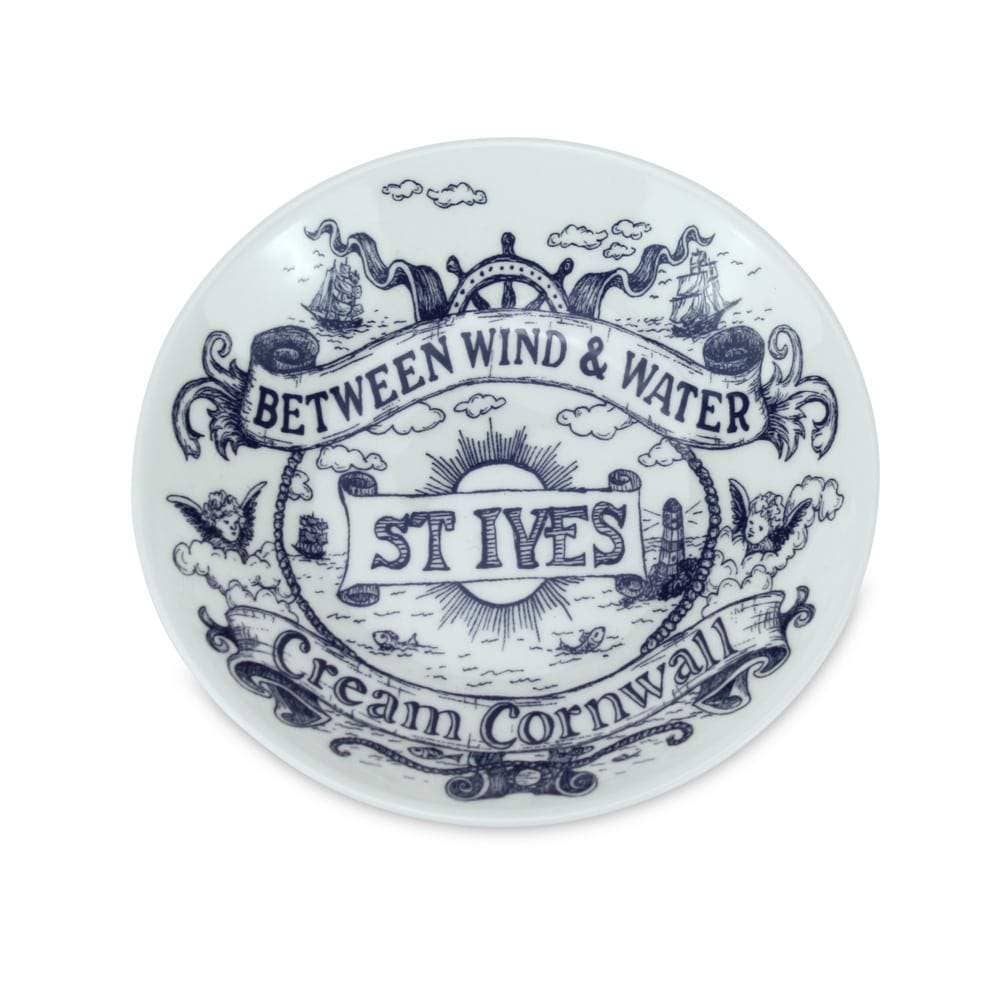 St. Ives Blue And White Bone China Nibbles Dish - Freshie & Zero Studio Shop