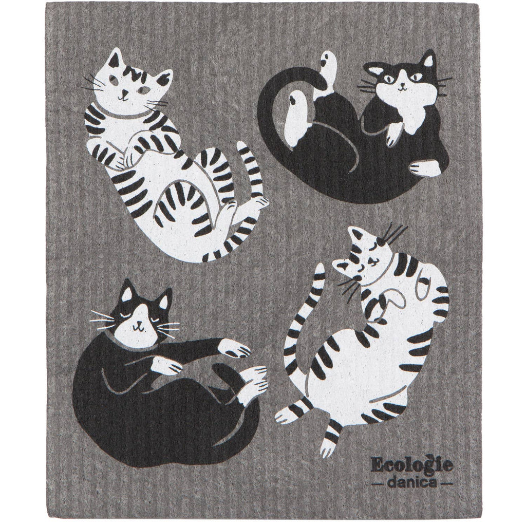 Meow & Furever Swedish Dishcloth - Freshie & Zero Studio Shop