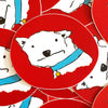 Derpy Dog Vinyl Sticker - Freshie & Zero Studio Shop