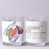 Lavender Fig 7oz - Just Bee Candle - Freshie & Zero Studio Shop