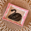 Sgraffito Black Swan Trinket Dish - Freshie & Zero Studio Shop