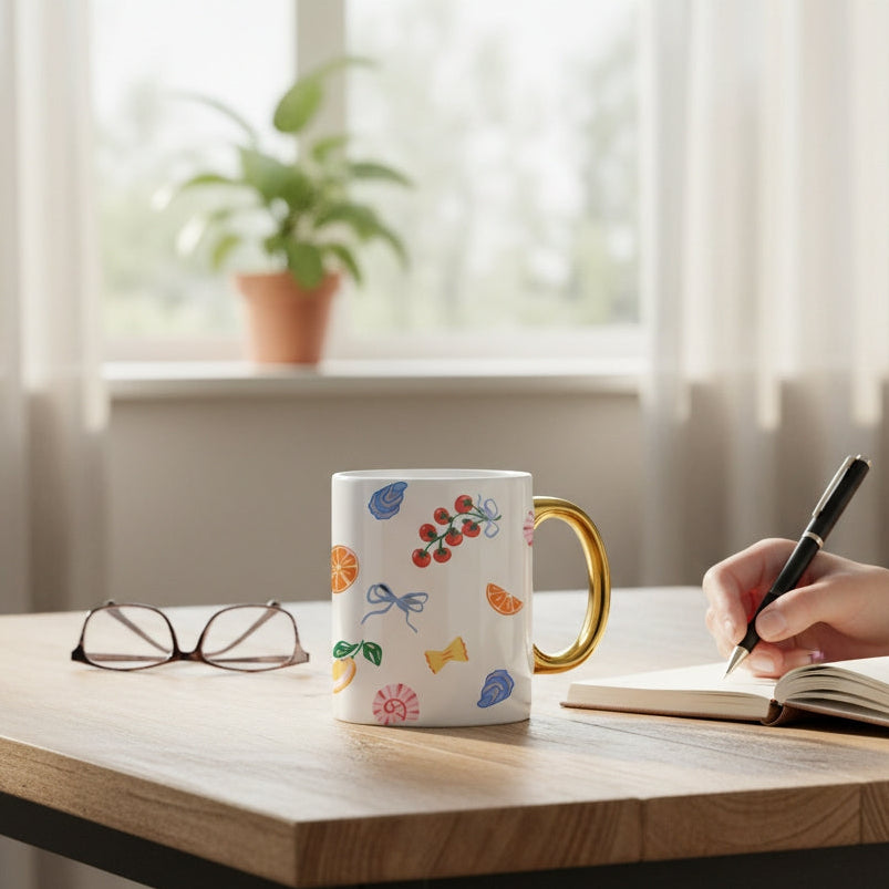 Italian Summer Ceramic Mug - Freshie & Zero Studio Shop