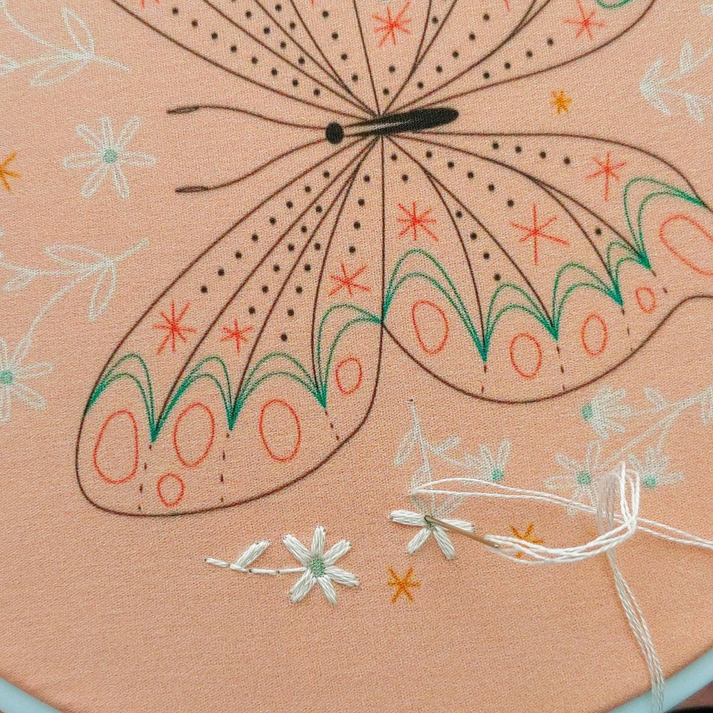 Butterfly Embroidery Kit by Cozyblue - Freshie & Zero Studio Shop