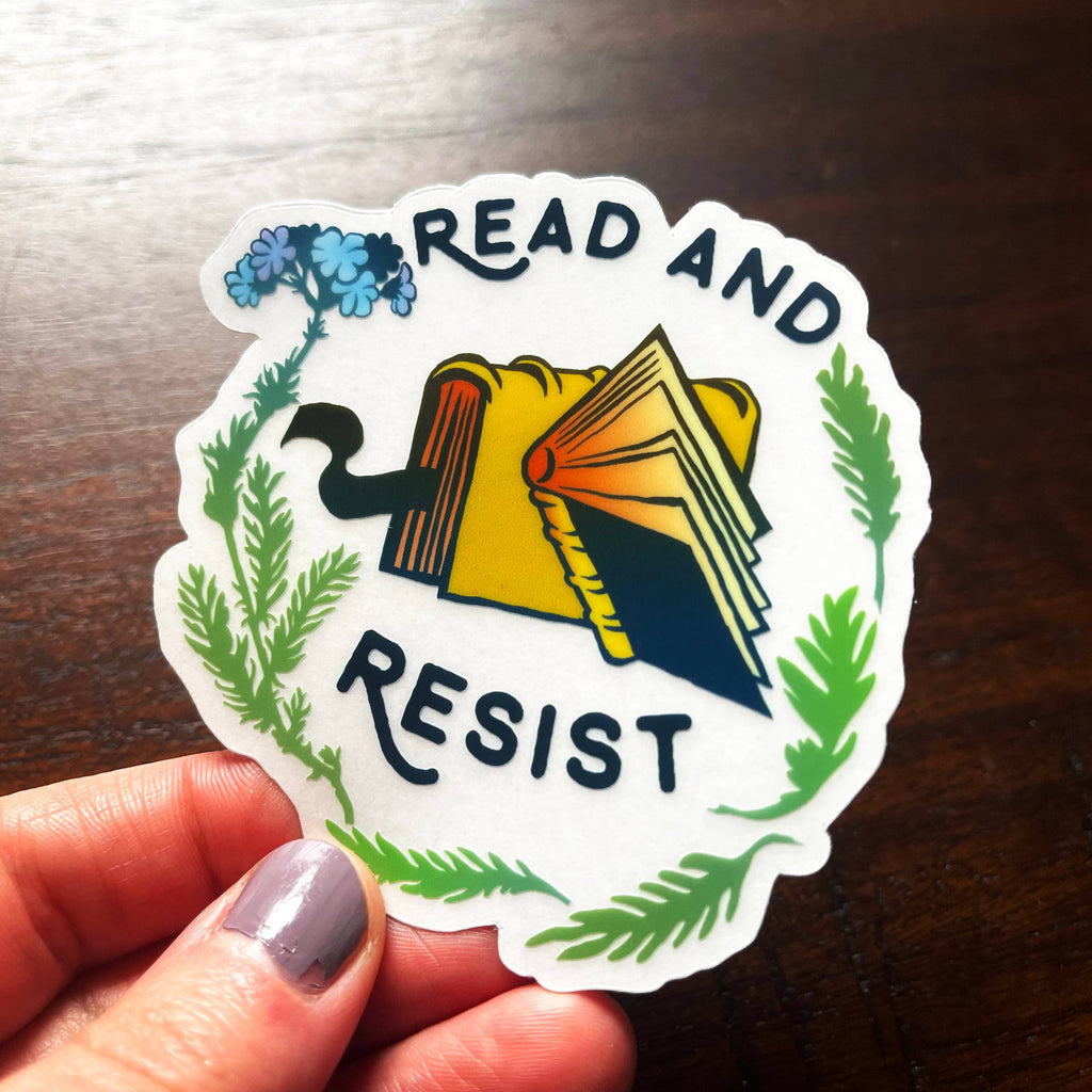 Read And Resist: Vinyl Sticker - Freshie & Zero Studio Shop