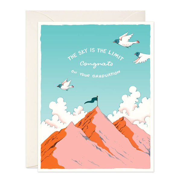 Sky is the Limit Graduation Greeting Card - Freshie & Zero Studio Shop