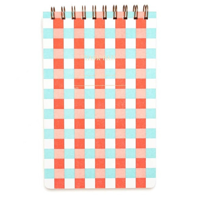 Task Pad Notebook by Shorthand Press: Checker Pop - Freshie & Zero Studio Shop
