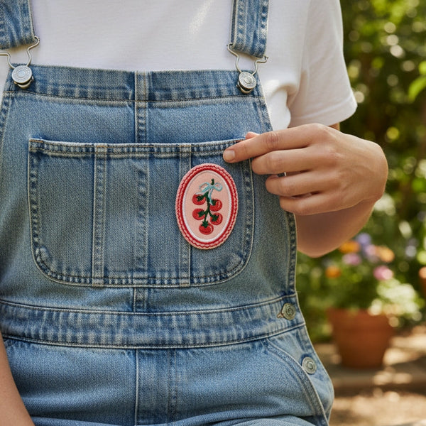 Tomato Vine Iron-on Patch - Freshie & Zero Studio Shop
