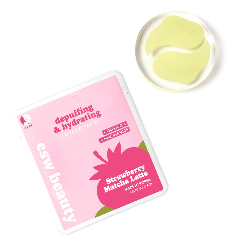 Strawberry Matcha Latte Depuffing & Hydrating Eye Patches - Freshie & Zero Studio Shop