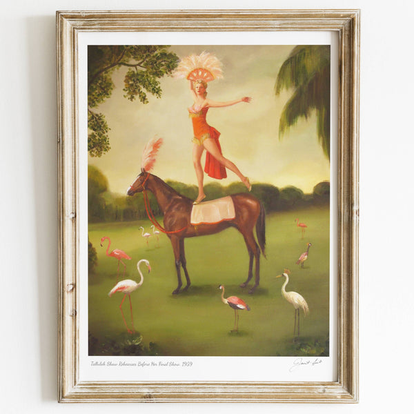 Janet Hill Art Print: Tallulah Shaw Rehearses 8.5"x11" - Freshie & Zero Studio Shop
