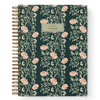 Green and Pink Floral Hardcover Notebook - Freshie & Zero Studio Shop