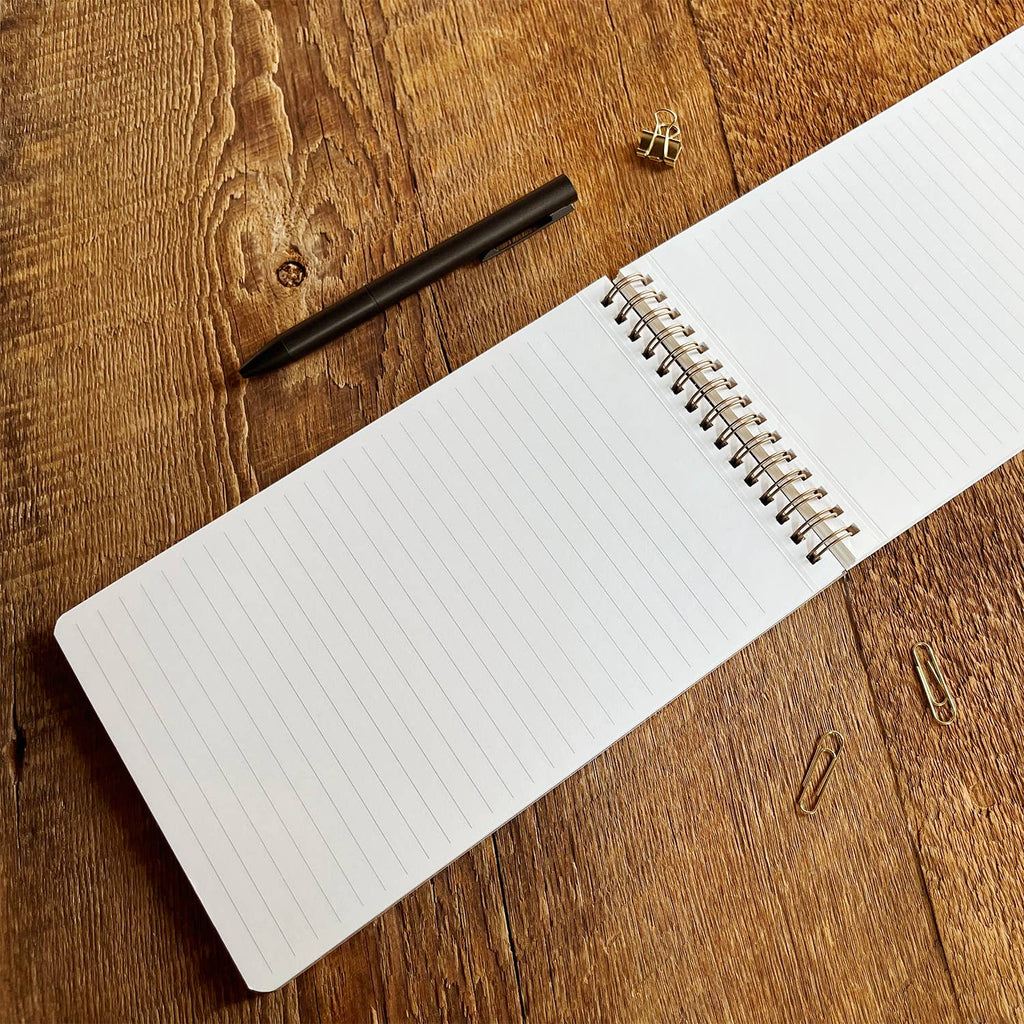 Retro Pink + Orange Floral Lined Task Pad - Freshie & Zero Studio Shop
