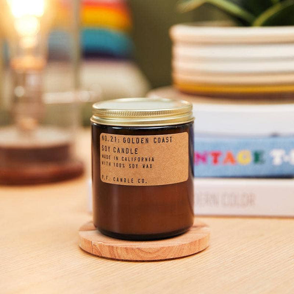 P.F. Candle Co. Soy Candle: Golden Coast - Freshie & Zero Studio Shop