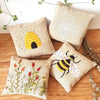 Linen Lavender Bags Embroidery Kit - Bees - Freshie & Zero Studio Shop