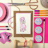 Pink Dog Thank You Card - Freshie & Zero Studio Shop