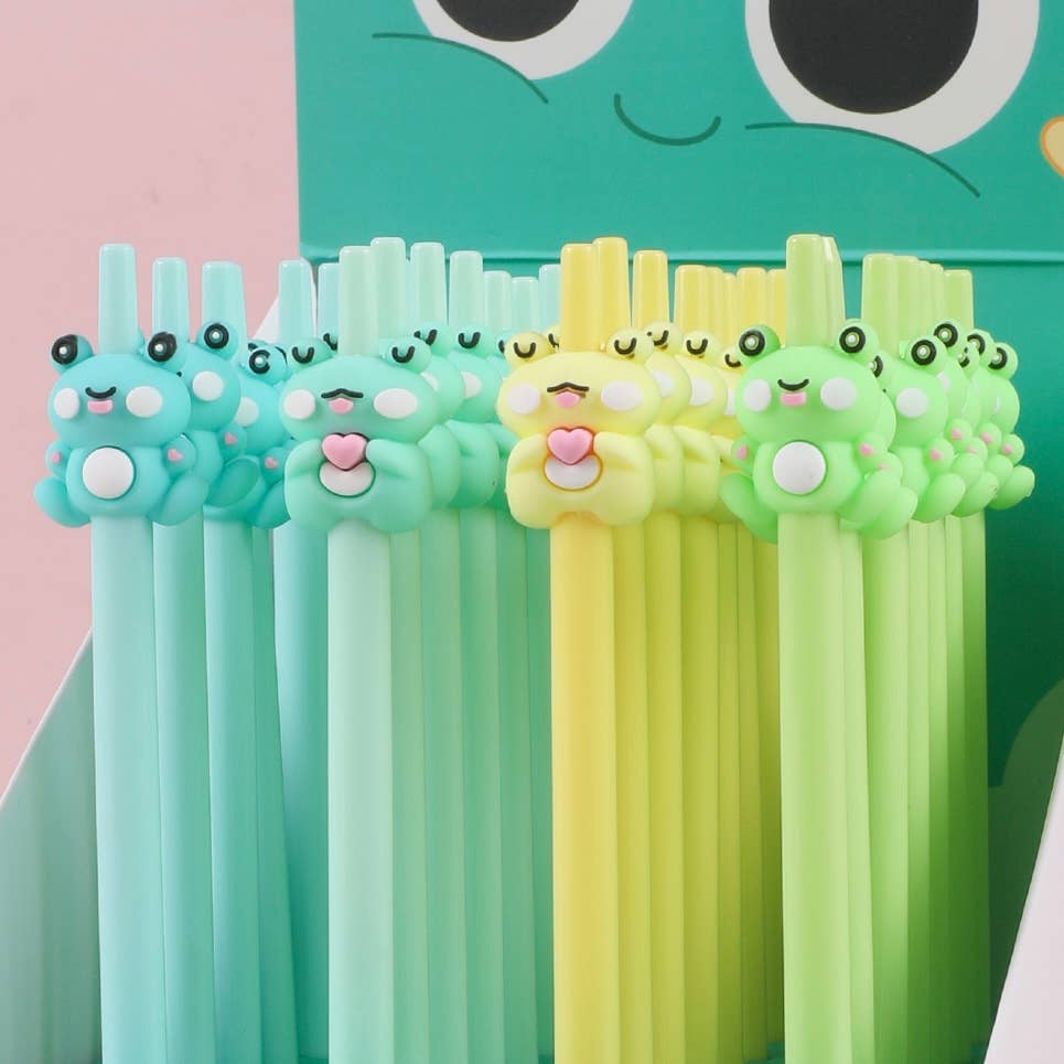 Frog Retractable Gel Pen - Freshie & Zero Studio Shop