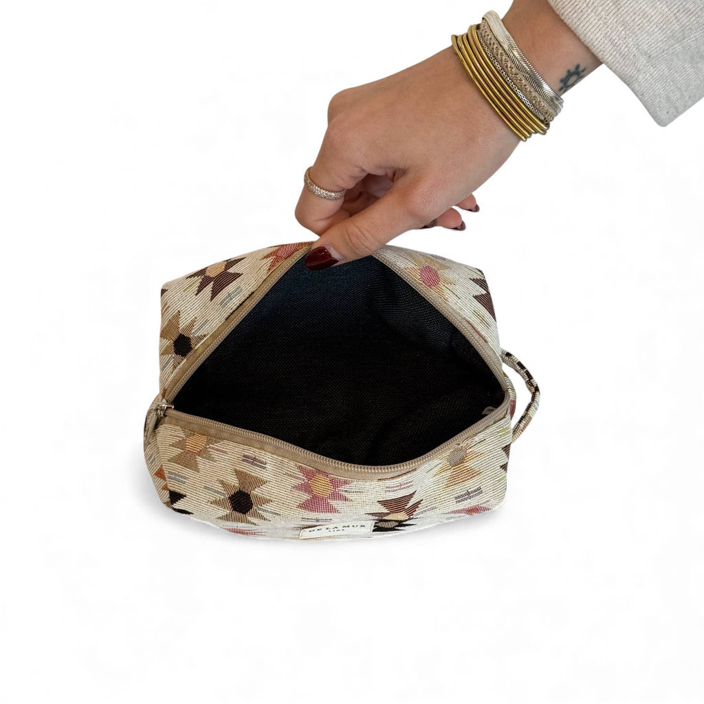 Squared Makeup Bag Royal - Freshie & Zero Studio Shop