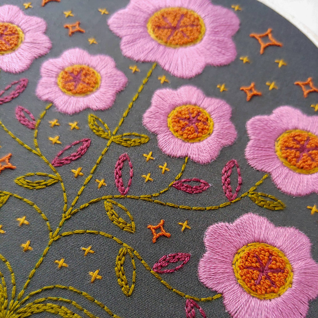 Enchanted Floral Embroidery Kit by Cozyblue - Freshie & Zero Studio Shop