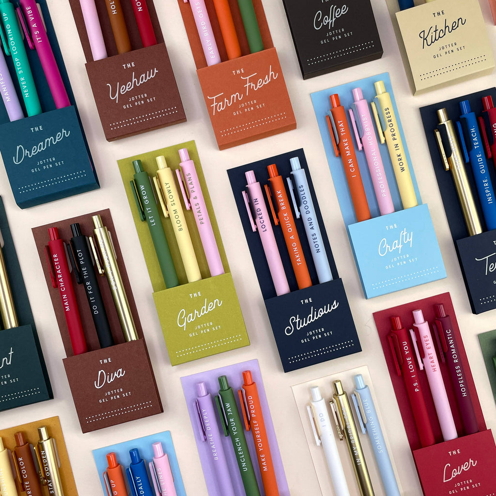 Garden Jotter Gel Pen: Set of 3 - Freshie & Zero Studio Shop