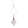 Silver Ogee Necklace - lilac - Freshie & Zero Studio Shop