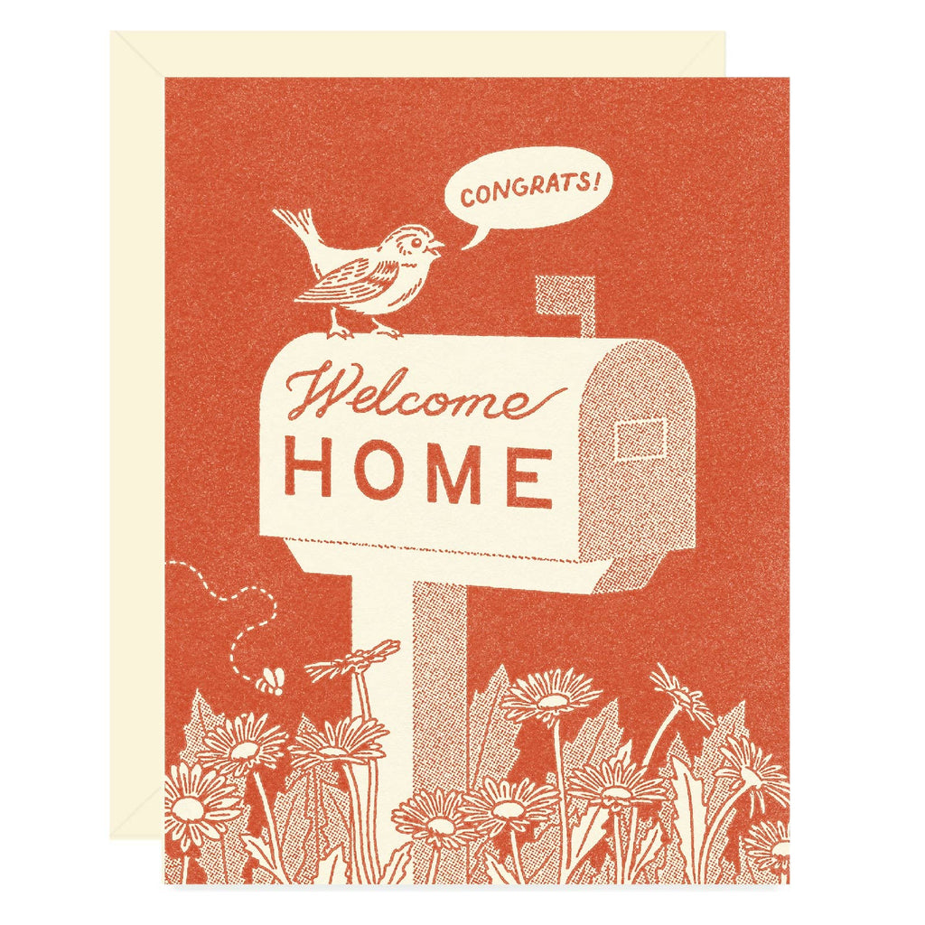 Welcome Home Mailbox Greeting Card - Freshie & Zero Studio Shop