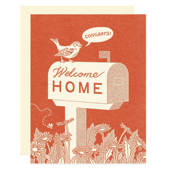 Welcome Home Mailbox Greeting Card - Freshie & Zero Studio Shop